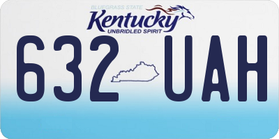 KY license plate 632UAH