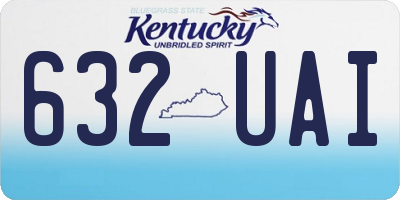 KY license plate 632UAI