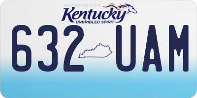 KY license plate 632UAM