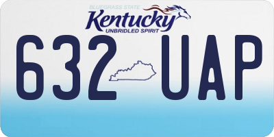 KY license plate 632UAP