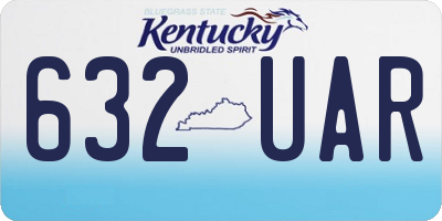 KY license plate 632UAR