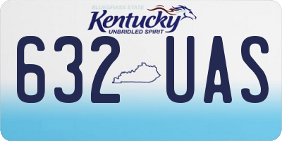 KY license plate 632UAS