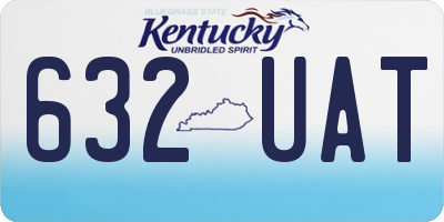 KY license plate 632UAT