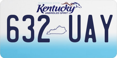 KY license plate 632UAY