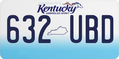 KY license plate 632UBD