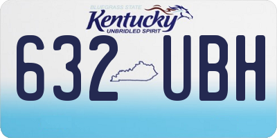 KY license plate 632UBH