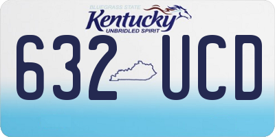 KY license plate 632UCD