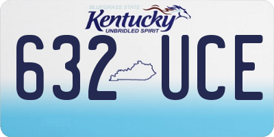 KY license plate 632UCE