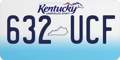 KY license plate 632UCF
