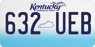 KY license plate 632UEB