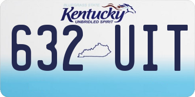 KY license plate 632UIT