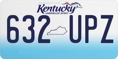 KY license plate 632UPZ