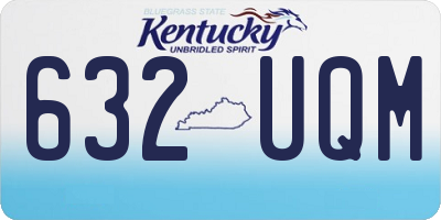 KY license plate 632UQM