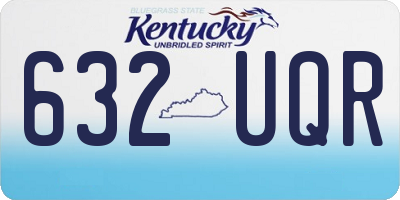 KY license plate 632UQR