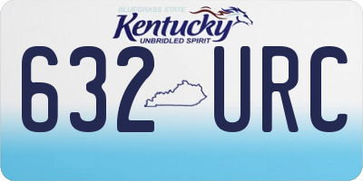 KY license plate 632URC