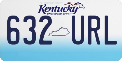 KY license plate 632URL