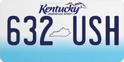 KY license plate 632USH