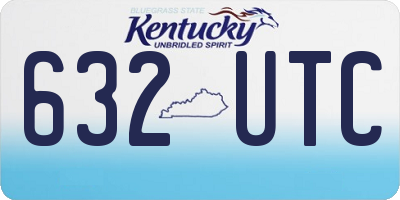 KY license plate 632UTC