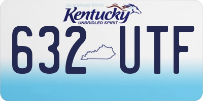 KY license plate 632UTF