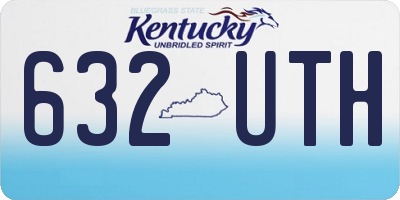 KY license plate 632UTH