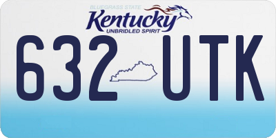 KY license plate 632UTK