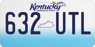 KY license plate 632UTL