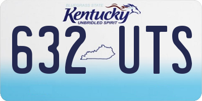 KY license plate 632UTS