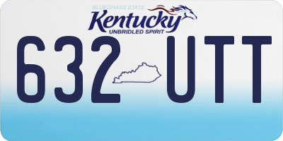 KY license plate 632UTT