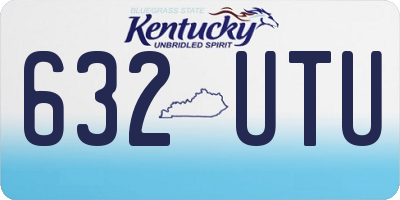 KY license plate 632UTU
