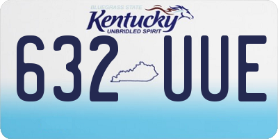 KY license plate 632UUE