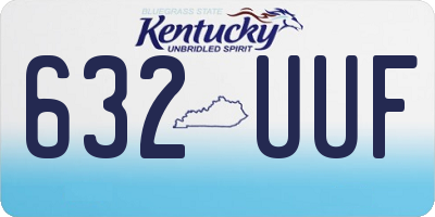 KY license plate 632UUF