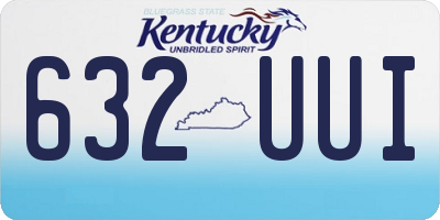 KY license plate 632UUI