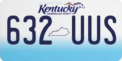 KY license plate 632UUS