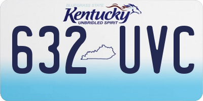 KY license plate 632UVC