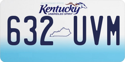 KY license plate 632UVM