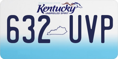 KY license plate 632UVP