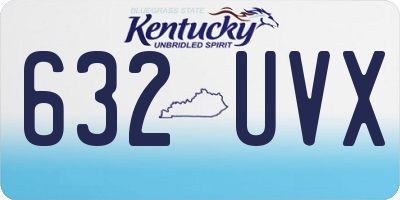 KY license plate 632UVX