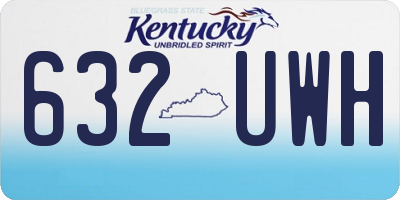KY license plate 632UWH