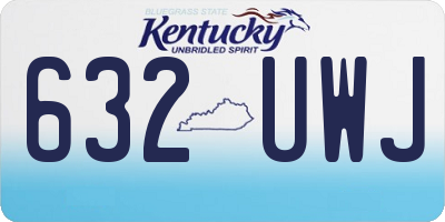 KY license plate 632UWJ