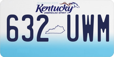 KY license plate 632UWM