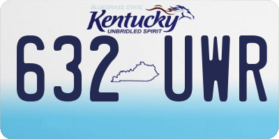 KY license plate 632UWR