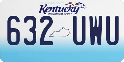 KY license plate 632UWU