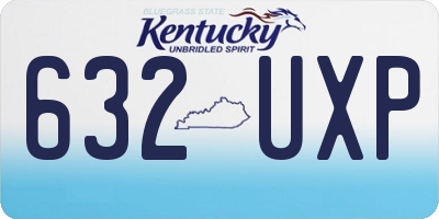 KY license plate 632UXP