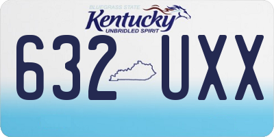 KY license plate 632UXX