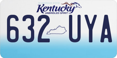 KY license plate 632UYA