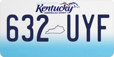 KY license plate 632UYF