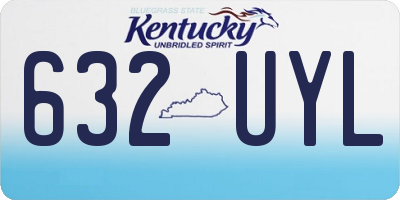 KY license plate 632UYL