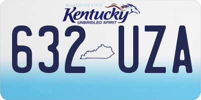 KY license plate 632UZA