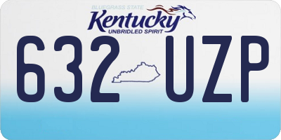 KY license plate 632UZP