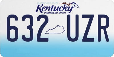 KY license plate 632UZR